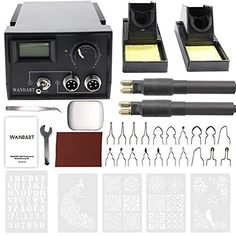 the waxing kit includes tools and other items