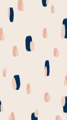 an abstract pattern with blue, pink and beige shapes on a white background that resembles circles