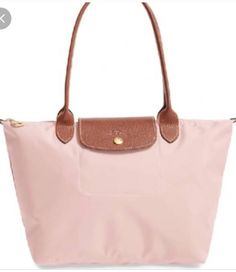 Long Jump, Concept Clothing, Pink And Brown, Longchamp Le Pliage, Pink Bag, Light Pink, Blush, Tote Bag, Wardrobe