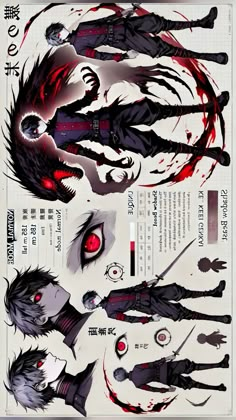 an image of some anime characters with blood on them