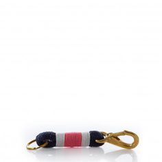 Fisherman's Rope Keychain Fisherman Keychain, Rope Keychain, Recycled Sailcloth, Sea Bags, Nautical Rope, Rope Bag, Rope Crafts, Change Purse, Navy Pink