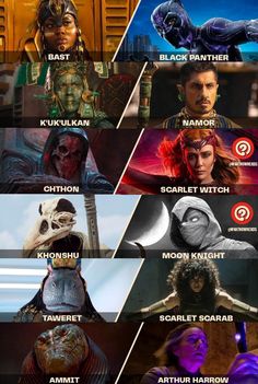 an image of many different movie characters