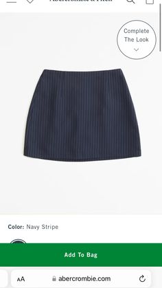 a skirt that is being displayed on the app store's website, with an ad for