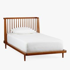 Inspired by Shaker-style furniture, the Dawson Collection is expertly crafted to bring a minimalistic aesthetic to their room. Designed with slatted detailing, this bed is constructed from sturdy solid wood that's finished by hand in a multi-step process so it lasts. Its lowered profile makes transitioning to a big-kid bed fun for little ones. Plus, it's GREENGUARD Gold Certified, which means it's built to contribute to cleaner air for a healthy home. HOW IT IS CONSTRUCTED Expertly crafted of so Dawson Bed, Transitional Bed, Shaker Style Furniture, Extra Wide Dresser, Double Bunk Beds, White Bunk Beds, Growing Child, Spindle Bed, West Elm Kids