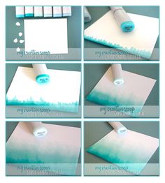 the instructions for making a watercolored notepad with ink and paper on it