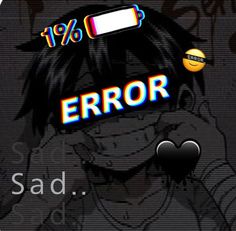 an error screen with the text error on it and a smiley face in the background