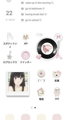 an info sheet showing the various items used to make it look like they are in japanese