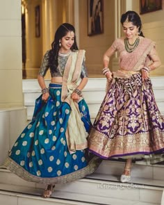 Lehenga Purple, Lehenga Saree Design, Half Saree Lehenga, Bro Sis, Half Sarees, Lehenga Blouse Designs, Bollywood Lehenga