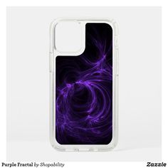 purple fractal phone case for the iphone 11