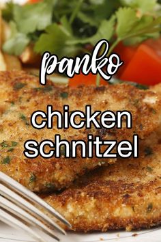 Panko Chicken Schnitzel - Panko schnitzel combines European and Asian influences in a crispy endeavor that the whole world can enjoy. Serve with mashed potatoes and veggies for dinner or serve up a schnitzel sandwich for lunch. | CDKitchen.com