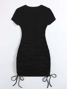 Vestidos Juveniles Aesthetic, Vestido Shein, Ribbed Knit Bodycon Dress, Tight Dress Outfit, Dresses Shein, Bodycon Dress Casual, Cute Dress Outfits, Shein Dress, Easy Trendy Outfits