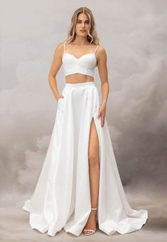 Wedding Dress Aesthetic, Prom Skirt, Catherine Deane, Wedding Dress Outfit, Statement Skirt, Knife Pleat, Bridal Skirts, Wedding Skirt, Bridal Separates