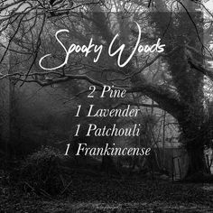 Spooky Woods, Perfume Recipes