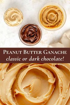 peanut butter ganache is an easy and delicious dessert