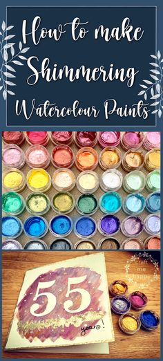 How to make shimmering watercolour paints using just two or three ingredients | Craft me Happy!: How to make shimmering watercolour paints using just two or three ingredients Homemade Watercolors, Resin Jewellery, Watercolor Painting Techniques, Diy Watercolor, Watercolor Art Lessons, Watercolor Paintings Tutorials, How To Make Paint, Watercolour Tutorials