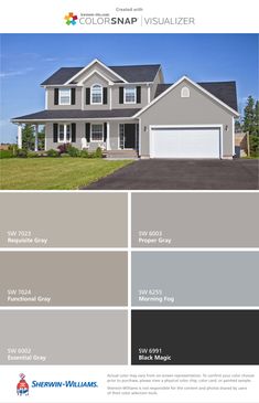 the exterior color scheme for a house