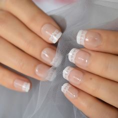 Explore easy-to-follow steps and tips for achieving stunning acrylic nails without the salon visit #naildesigns#acrylicnails#diyacrylicnails#simpleelegance#nailartideas#homemanicure#minimalnailart#nailinspo#elegantnails#nailfashion French Tips Natural, Short French Tips, Nails Lace, Fake Gel Nails, Nails With Design, Short French, Gel Nail Art Designs, Simple Acrylic Nails