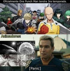 an image of anime characters with caption that reads, ` ` person man tendra 3a temporada '