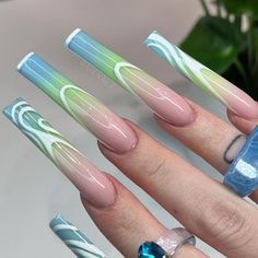 Poppin Nails, Nail Practice, Nail Board, Tapered Square Nails, Tapered Square, Long Nail, Exotic Nails, Really Cute Nails, Short Nail