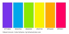 the color chart for different colors