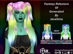 Ts4 aplha hair
- 72 unnatural gradient hair colors
- Custom Thumbnail
- Female hair
- Teen-YoungAdult-Adult-Elder
- HQ Compatible
❌MESH REQUIRED❌
#ts4 #ts4cc #thesims4 #thesims4cc #sims4 #sims4cc #tsr #thesimsresource #javasims #generated Pastel Goth Hair, Cute Pigtails, Soul Hair, French Braid Pigtails, Fake Bangs, Gradient Hair, Side Swept Hairstyles, Goth Hair, Braided Bangs