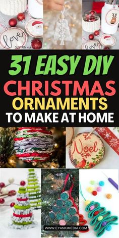 christmas ornaments and crafts to make at home