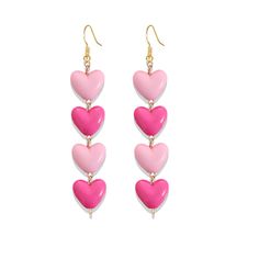 PRICES MAY VARY. 【Valentine's Day Earrings】Our statement heart dangle earring is specially designed for Valentine's Day,mainly designed with love heart pattern and sweet different colors, the combination of vivid colors and geometric shape can add a more attractive touch to your whole outfit,catering to the Valentine's Day theme and creating a romantic atmosphere 【LIGHTWEIGHT AND SAFE TO WEAR】 Silver stainless-steel needle ear studs, lead-free and Nickle-free, safe for your sensitive skin, big e Trendy Dangle Heart Earrings For Valentine's Day, Mother's Day Heart Drop Earrings, Trendy Heart-shaped Earrings For Mother's Day, Trendy Heart Charm Earrings For Valentine's Day, Heart Beads Drop Earrings For Valentine's Day, Valentine's Day Heart Bead Drop Earrings, Pink Heart Drop Earrings For Valentine's Day, Trendy Heart-shaped Earrings For Valentine's Day, Trendy Heart Print Earrings For Valentine's Day