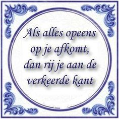 a blue and white frame with the words, de ideale man rof net,