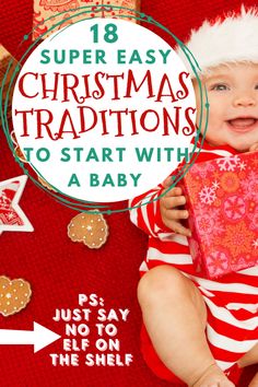 Easy Christmas Traditions to Start with a Baby (Keep It Simple!) - Growing Serendipity Christmas Traditions Kids, Baby Christmas Crafts, Traditions To Start, Christmas Eve Traditions, Newborn Christmas, Old Christmas