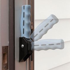 As Seen on TV -- Designed by a physical therapist, this sturdy handle provides extra support in stairways, entryways and bathrooms. It's easy to install on a doorframe or wall and folds down when you need a helping hand. Flips up out of the way when not in use. The convenient small size fits where grab bars don't. Molded handle is easy to grip. Supports up to 300 lbs. Includes 4 screws. Mobility Walkers, Incontinence Aids, Cold Relief, Grab Bars In Bathroom, Sleep Relaxation, Classic Slippers, Tv Design, Vision Eye, As Seen On Tv