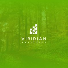 a green and white logo with the words, viridan analyticss on it