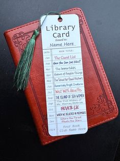 Personalized Book Club Bookmarks, Gifts for Book Lovers, Reading List, Library Card, Custom Bookmark, Gifts for Readers, Reading Goals - Etsy Book Club Bookmark Ideas, Book Club Bookmarks, Bookmarks For Books, Personalized Book, Custom Bookmarks, Bookclub Gifts, Personalized Bookmarks, Reading Goals