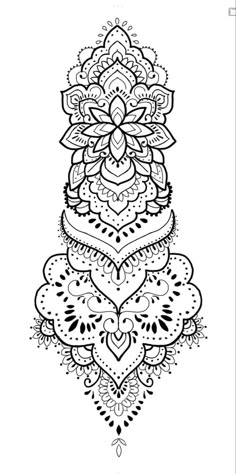 Mandala Art Mandela Tattoo Drawing, Paisley Mandala Tattoo, Ornamental Shin Tattoos For Women, Ornamental Tattoo Design Leg, Long Mandala Tattoo, Ornamental Tattoo Design Mandalas, Mandala Drawing Tattoo, Mandala Drawing With Quotes, Mandala Drawing Simple