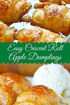 an easy dessert roll apple dumplings recipe