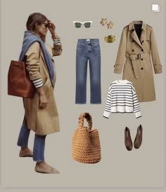 Camel Outfits, Trench Outfit, Casual Boho Outfits, Outfit Trench, Power Dress, Errands Outfit, Outfits Primavera, Classic Capsule Wardrobe, Outfit Autumn