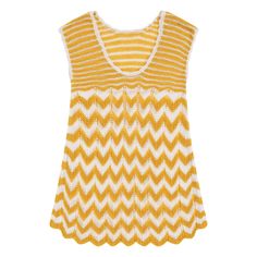 PRICES MAY VARY. - Lightweight and breathable fabric for all-day comfort - Versatile cover up that can also be worn as a casual summer dress - Easy to pack and carry for vacations and trips to the beach - Makes a great gift for young girls who love to swim and play in the sun - Stylish yellow and white stripe design for a trendy look Get your little girl ready for a day at the beach or pool with this trendy and comfortable knit swimsuit cover up from TRENDSTITCH. 
Made from high-quality material Striped Stretch Tops For Beach, Striped Stretch Tops For The Beach, Beachwear Tops For Summer Outings, Knit Tops For Summer Beachwear, Striped Tops For Beach In Summer, Summer Striped Tops For Beach, Striped Summer Tops For The Beach, Summer Striped Tops For The Beach, Yellow Beachwear Tops For Vacation