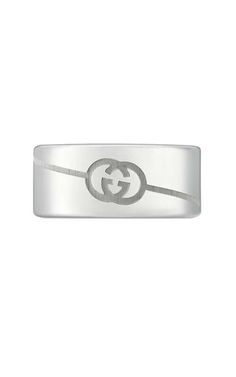 GUCCI Diagonal Interlocking G Wide Silver Ring YBC774053001This season, the diagonal Interlocking G engraving appears on silver jewelry pieces such as tags, charms, and rings, while non-metal materials include GG Supreme, leather and fabric. This wide ring is crafted from 925 sterling silver with... Wide Silver Ring, Wide Ring, Wide Rings, Proud To Be, Jewelry Pieces, Silver Ring, Toronto, Silver Jewelry, Silver Rings