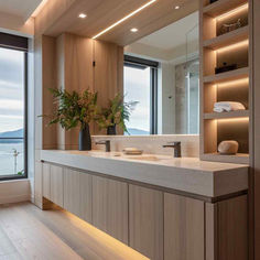 31 Innovative Fusion Bathrooms: Harmonizing Japandi and Contemporary Design Master’s Bathroom Ideas, Home Materials, Japanese Luxury Bathroom, Bathroom Contemporary, Japandi Master Bath, Japanese Modern House Minimalism, Mediterranean Inspired Bathroom, Contemporary Bathroom Design, Bathroom Modern