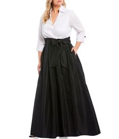 Plus Size Women's Clothing | Dillard's Long Black Skirt, Traditional Wedding Attire, Mother Of The Bride Dresses Long, Plus Size Gowns, Plus Size Formal, Plus Size Party Dresses, Bride Groom Dress, Jessica Howard, Pretty Clothes