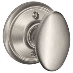 an image of a door knob with a round handle on the front and side of it