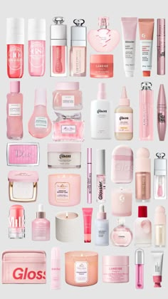 my pink wishlist 🎧🌷#beauty #preppy #coquette #makeup #wishlist #icantaffordthis Makeup Contouring, Skincare Inspiration, Pink Skin, Skin Care Items