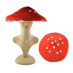 Toad Costume, Mushroom Costume, Mushroom Hat, Red Mushroom, Funny Hats, Mushroom Decor, Party Funny, Party Props, Kids Hats