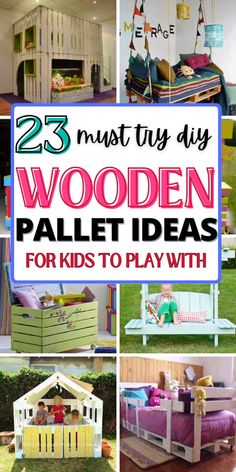 25 must try diy wooden pallet ideas for kids to play with