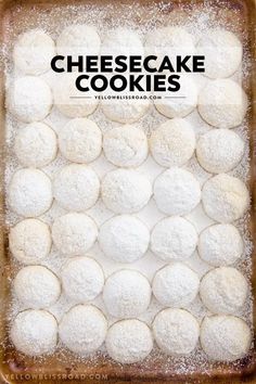 the cover of cheesecake cookies