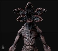 an alien man is standing in front of a black background