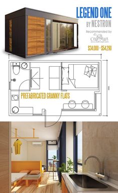 the floor plan for a tiny house