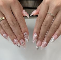 Nail Ideas For Spring, Asian Nails, Really Cute Nails, Pearl Nails, Soft Nails, Nail Swag, Trendy Nail Design, Minimalist Nails, Dream Nails