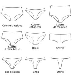 Un peu de vocabulaire - les culottes - Blog de Petit Citron Blog de Petit Citron Flat Drawings, Bra Sewing, Fashion Terms, Bra Pattern, Fashion Vocabulary, Illustration Fashion Design, Fashion Design Sketches, Fashion Design Clothes, Fashion Stylist