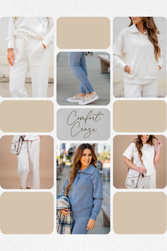 Today's mood is giving... COMFY!! Affordable Gray Loungewear Sets, Sporty Fleece Loungewear Sets, White Loungewear Sets With Pockets, Solid Color Oversized Loungewear Sets, Blue Relaxed Fit Loungewear Sets, Todays Mood, Boutique Shop, Quarter Zip