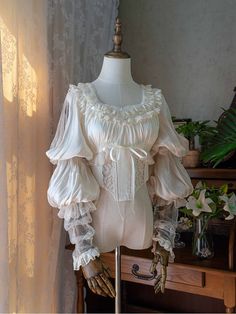 Mother Spore, Fairy Blouse, Shopping Link, Classic Lolita, Perfect Blouse, Sleeves Blouse, Puffy Sleeves, 가을 패션